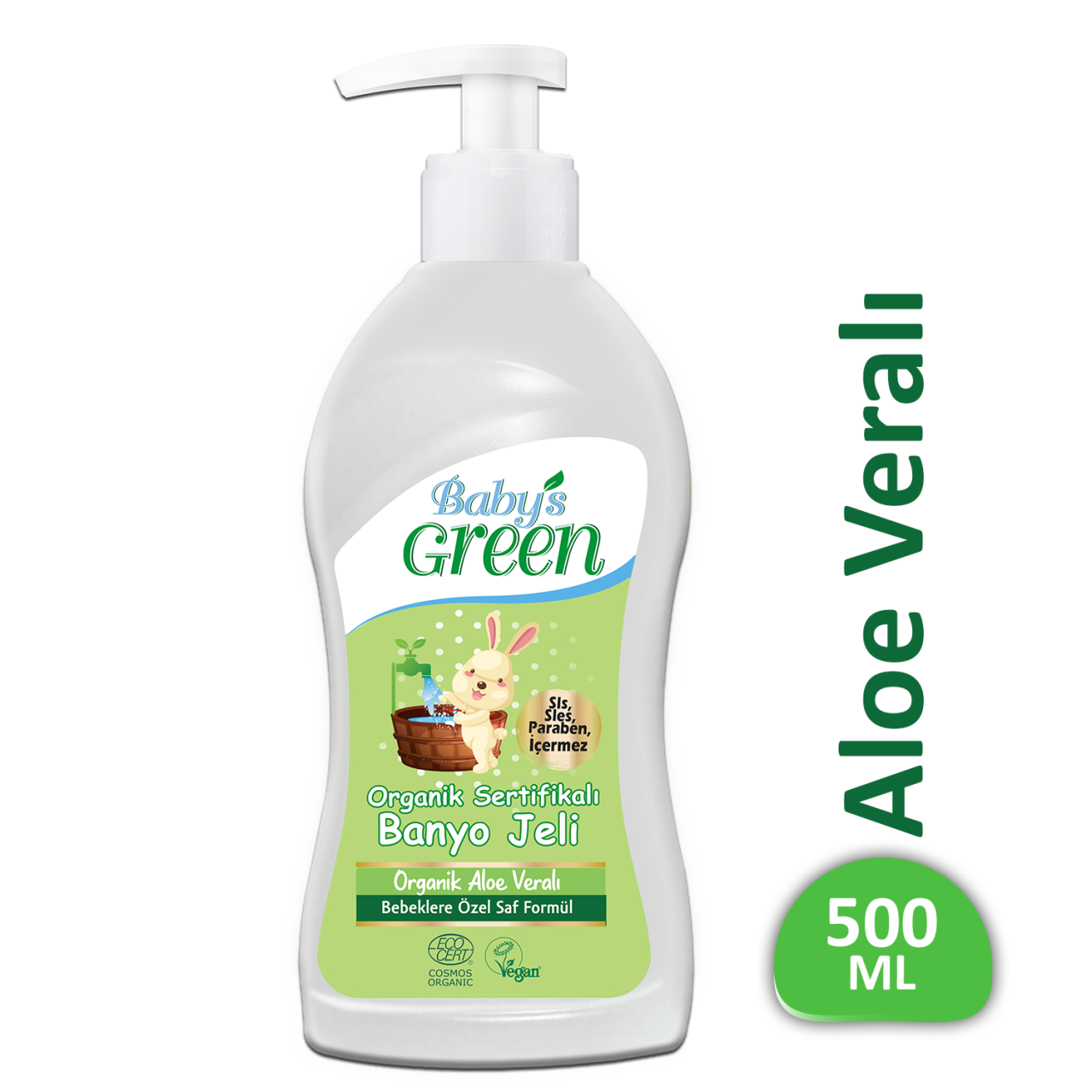 Organik Aloeveralı Banyo Jeli 500 ml