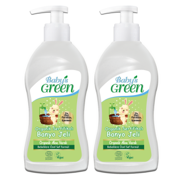 2'li Set Organik Aloeveralı Bebek Banyo Jeli (500ml x 2 Adet)