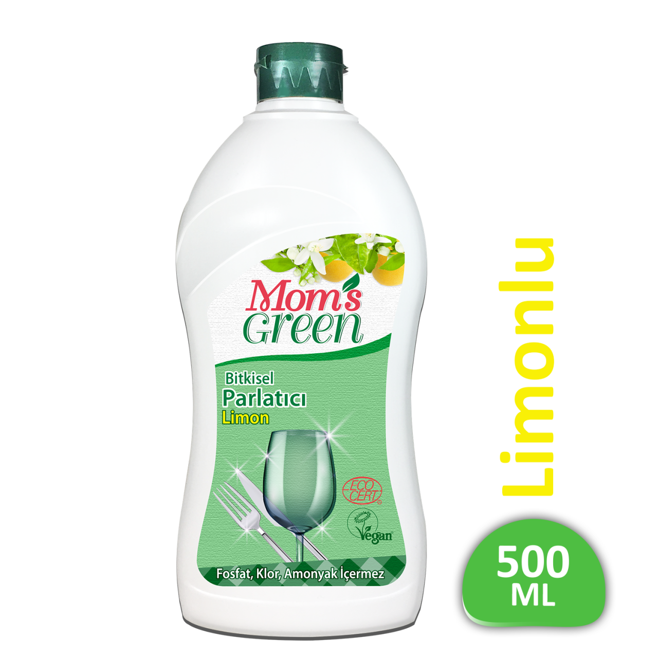 Bitkisel Bulaşık Makinesi Parlatıcı Limon Kokulu 500 ml