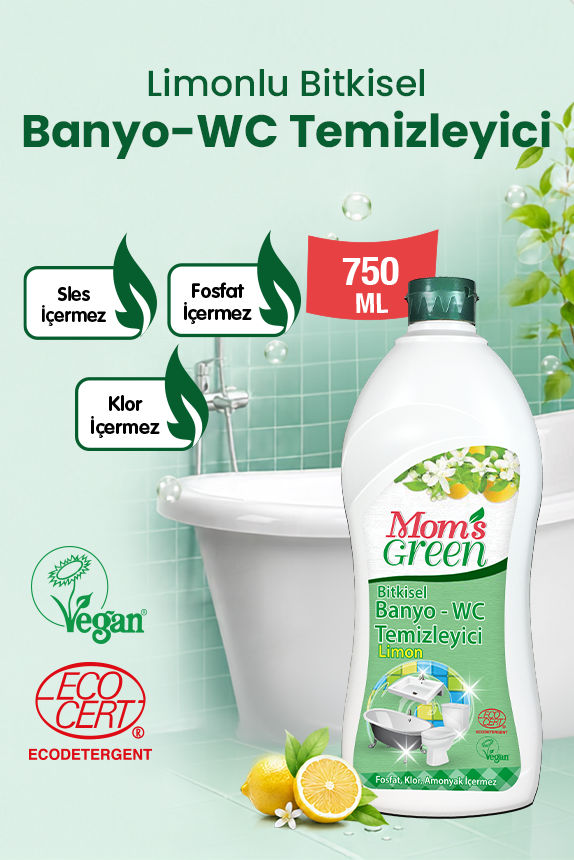 Bitkisel Banyo-WC Temizleyici Limon 750 ml