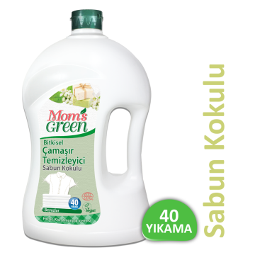 Mom's Green Bitkisel Çamaşır Temizleyici - SABUN KOKULU ECO 40 Yıkama