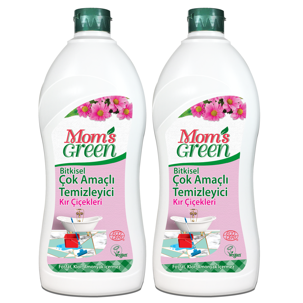 2'li Set Bitkisel Çok Amaçlı Temizleyici Kır Çiçekleri (750 ml x 2 Adet)