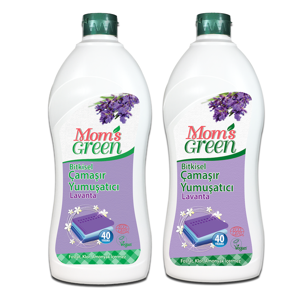 2'li Set Bitkisel Çamaşır Yumuşatıcı- LAVANTA- 80 Yıkama (750 ml x 2 Adet)