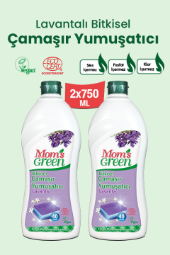 2'li Set Bitkisel Çamaşır Yumuşatıcı Lavanta (750 ml x 2 Adet) 80 Yıkama