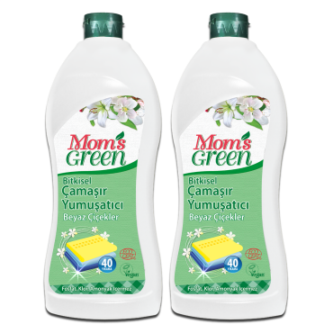 2'li Set Bitkisel Çamaşır Yumuşatıcı - BEYAZ ÇİÇEKLER ECO  80 YIKAMA