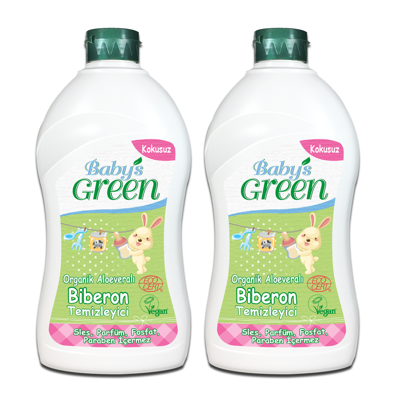 Organik Aloeveralı Bebek Biberon Temizleyici- ECO (500 ml x 2 Adet)
