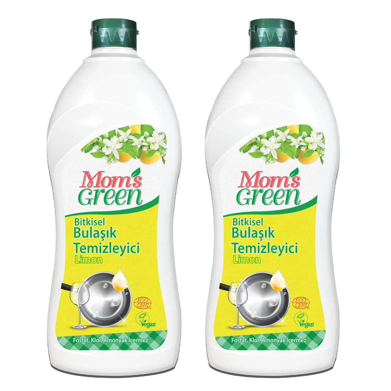 Bitkisel Elde Bulaşık Temizleyici Limonlu - ECO (750 ml x 2 Adet)