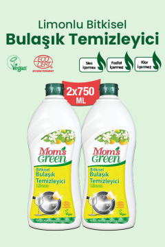Bitkisel Elde Bulaşık Temizleyici Limonlu - ECO (750 ml x 2 Adet)