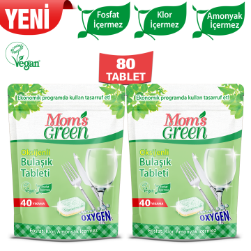 2'li Set Oksijenli Bulaşık Makinesi Tableti - 80 Adet