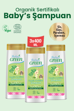 3 ' lü Bebek Saç ve Vücut Şampuanı  400 ml