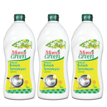 3'lü Set Limonlu Bitkisel Bulaşık Temizleyici (750 ml x 3 Adet)