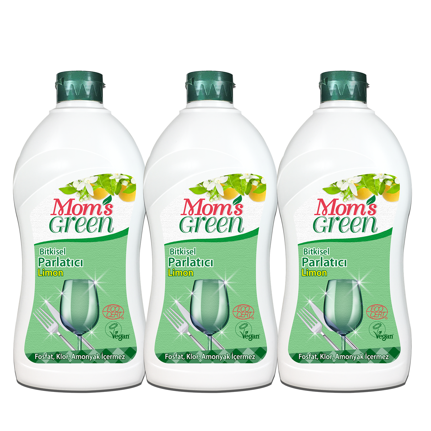 3'lü Set Bitkisel Limonlu Bulaşık Makinesi Parlatıcı - 500 ml LİMON ECO