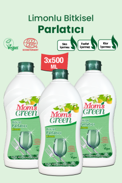 3'lü Set Limonlu Bitkisel Bulaşık Makinesi Parlatıcı (500 ml x 3 Adet)