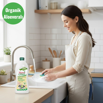 Mom's Green Organik Aloe Veralı Elde Bulaşık Temizleyici Hassas Eller 750 ml- ECO