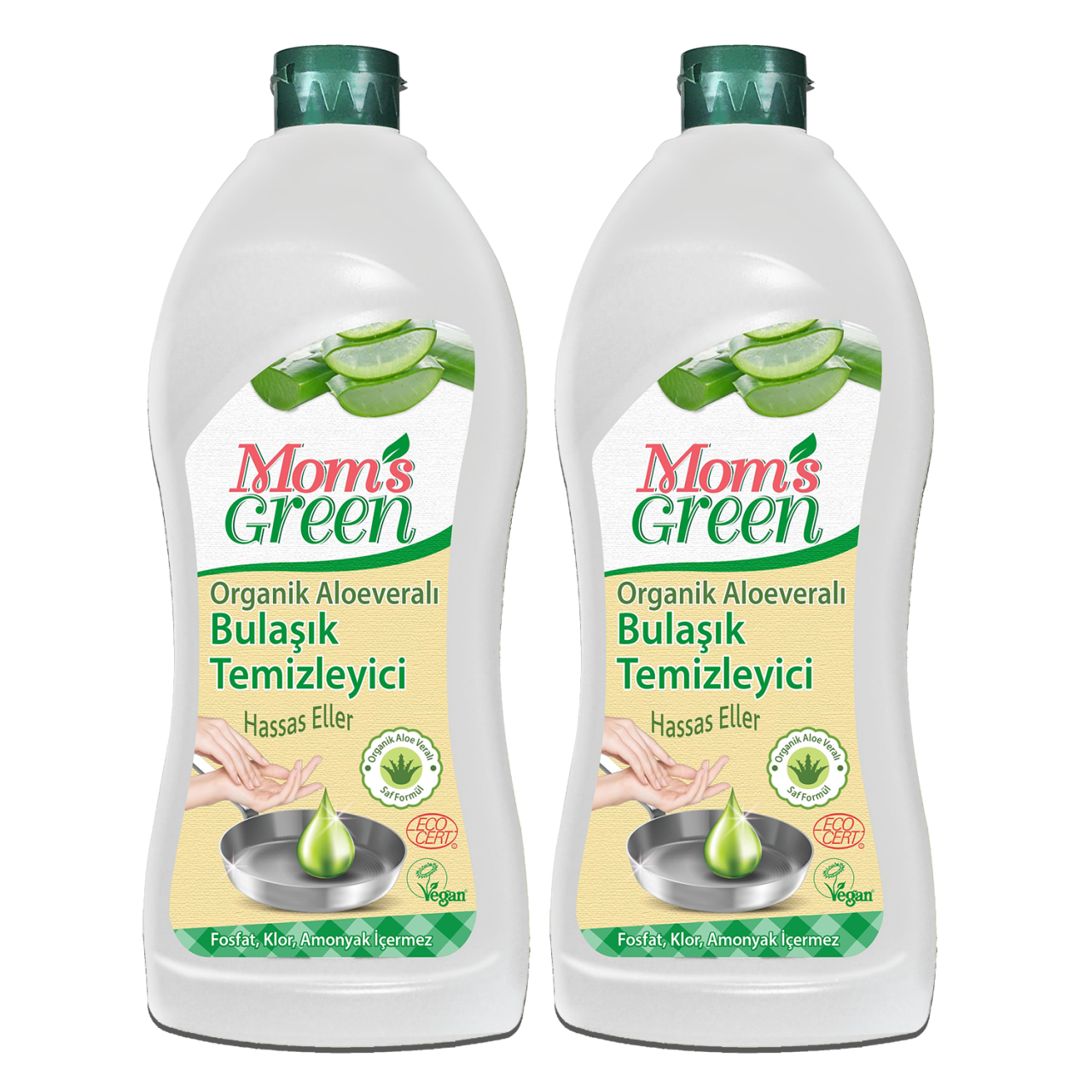 2'li Set Bitkisel Bulaşık Temizleyici Organik Aloeveralı- ECO (750 ml x 2 Adet)