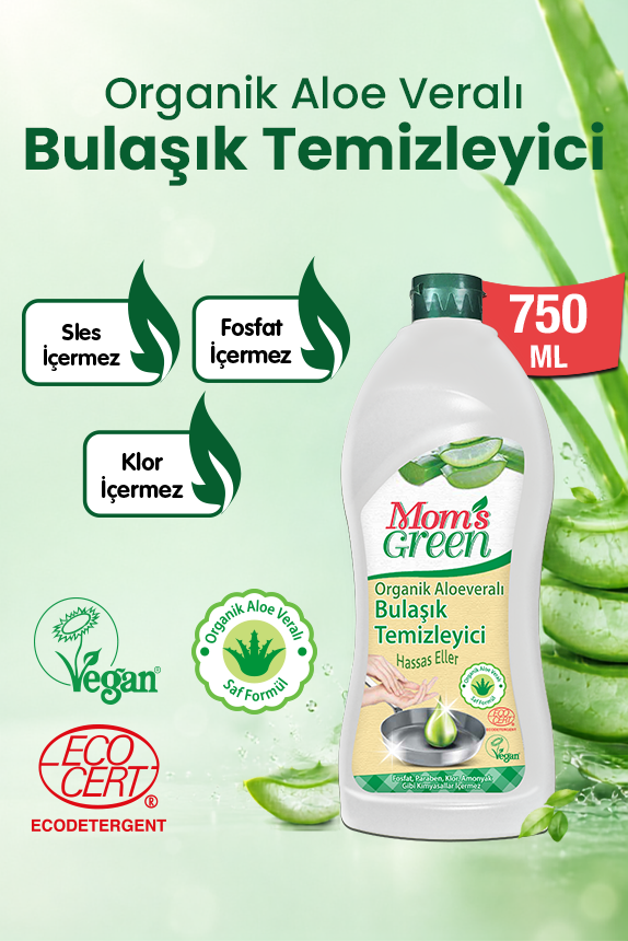 2'li Set Oksijenli Bulaşık Makinesi Tableti ve Organik Aloeveralı Bitkisel Bulaşık Temizleyici