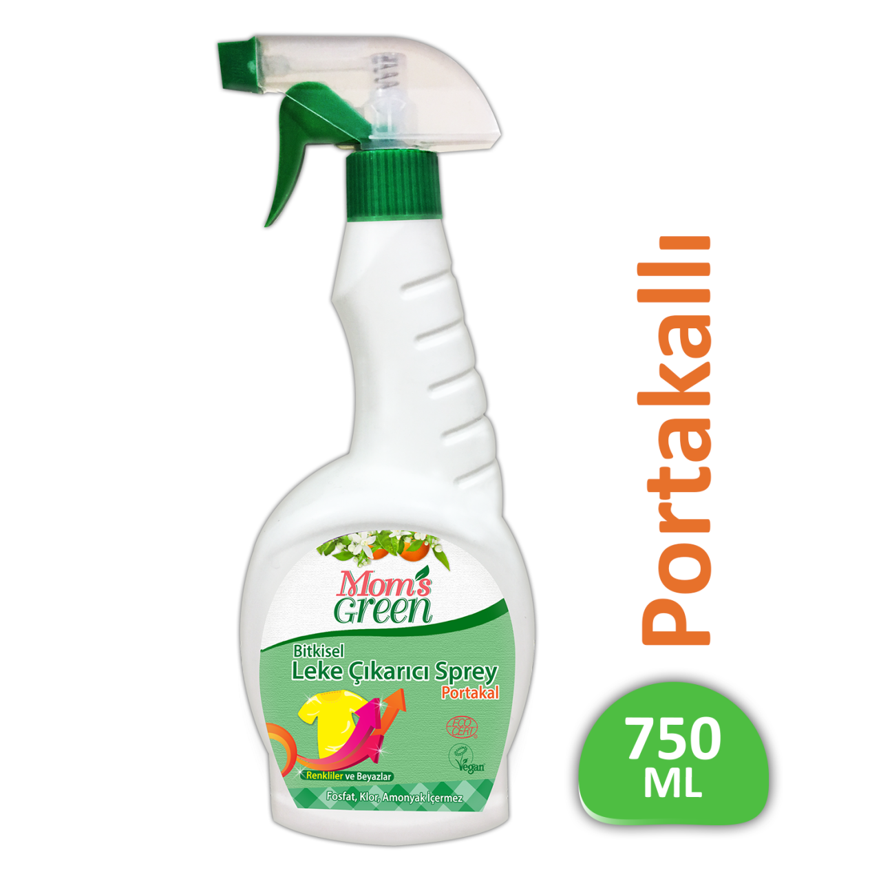 Portakallı Bitkisel Leke Çıkarıcı Sprey ECO 750 ml