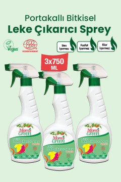3'lü Set Portakallı Bitkisel Leke Çıkarıcı Sprey (750 ml x 3 Adet)