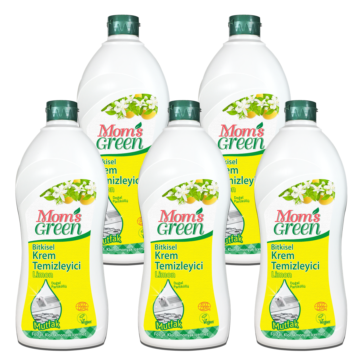 5'li Set  Krem Temizleyici Mutfak (750 ml x 5 Adet)