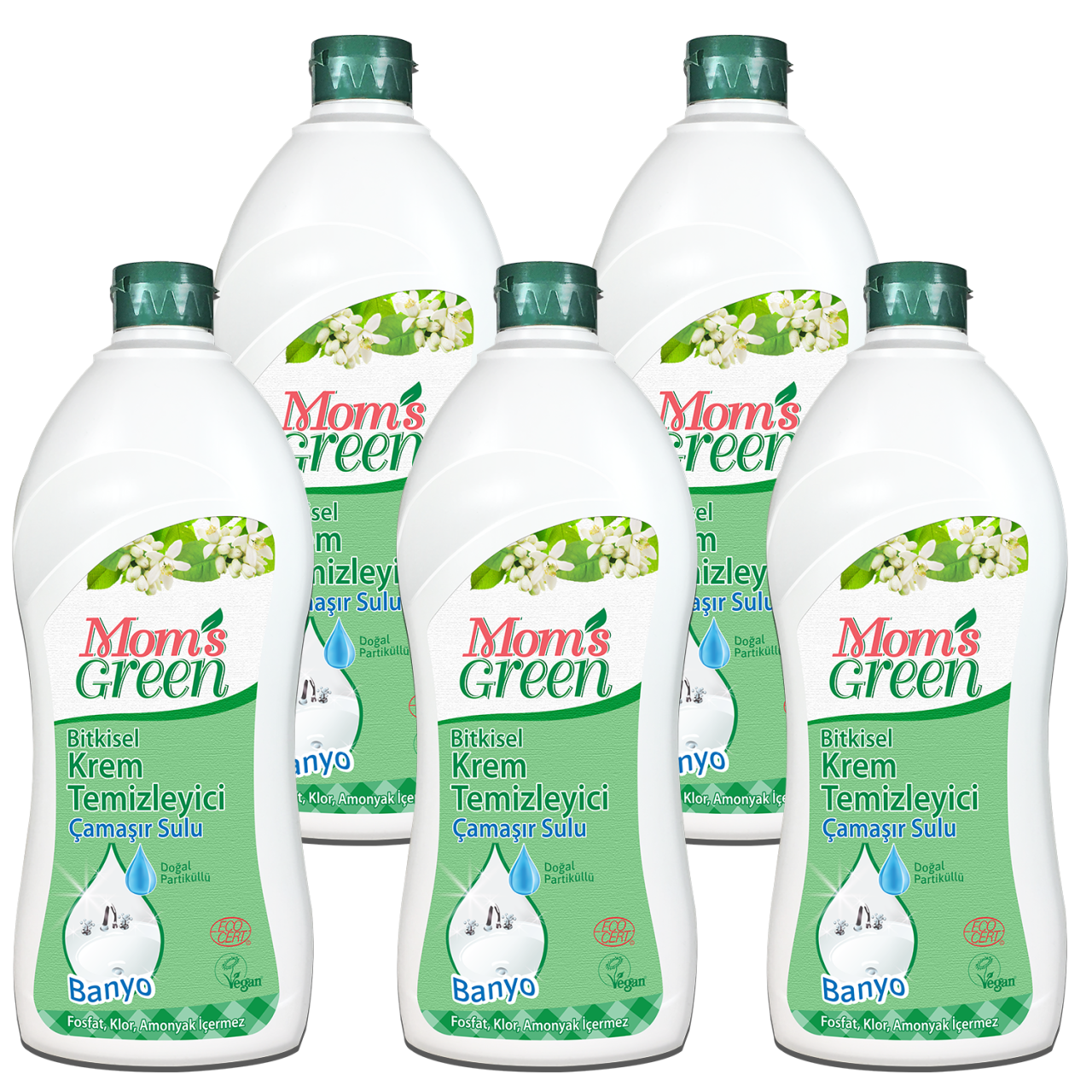 5'li Set  Krem Temizleyici Banyo (750 ml x 5 Adet)