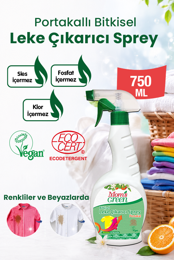 2'li Set Organik Aloeveralı Bebek Çamaşır Temizleyici Kokusuz 1,5 Litre ve Leke Çıkarıcı Sprey 750 ml