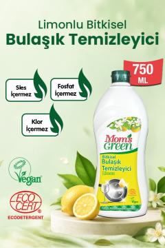 2'li Set Limonlu Bitkisel Bulaşık Temizleyici 750 ml ve Limonlu  Krem Temizleyici 750 ml