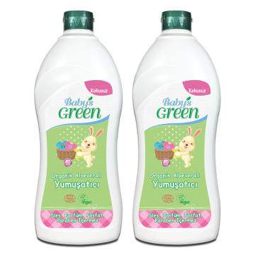 2'li Set Organik Aloeveralı Bebek Çamaşır Yumuşatıcı (750ml x 2 Adet)