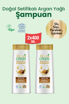 2'li Set Doğal Argan Yağlı Şampuan (400 ml x 2 Adet)