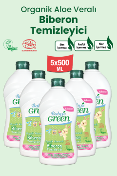 Organik Aloeveralı Bebek Biberon Temizleyici (500 ml x 5 Adet) ECO