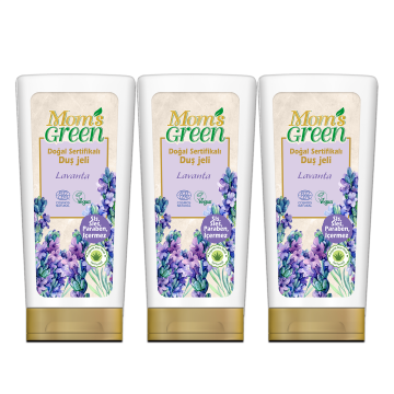 3'lü Set Mom's Green Doğal  Sertifikalı Duş Jeli - Lavantalı EcoCosmos ( 400 ml x 3 Adet)