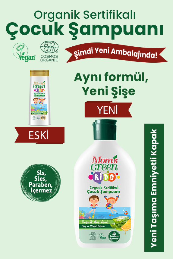 Organik Aloeveralı Çocuk Saç ve Vücut Şampuanı 360 ml