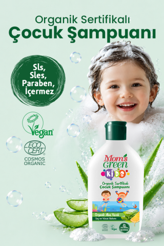 Organik Aloeveralı Çocuk Saç ve Vücut Şampuanı 360 ml