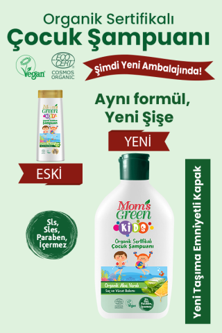2 'li Set Organik Aloeveralı  Çocuk Saç ve Vücut Şampuanı (360 ml*2 Adet)