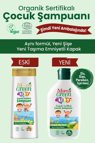 2 'li Set Organik Aloeveralı  Çocuk Saç ve Vücut Şampuanı (360 ml*2 Adet)