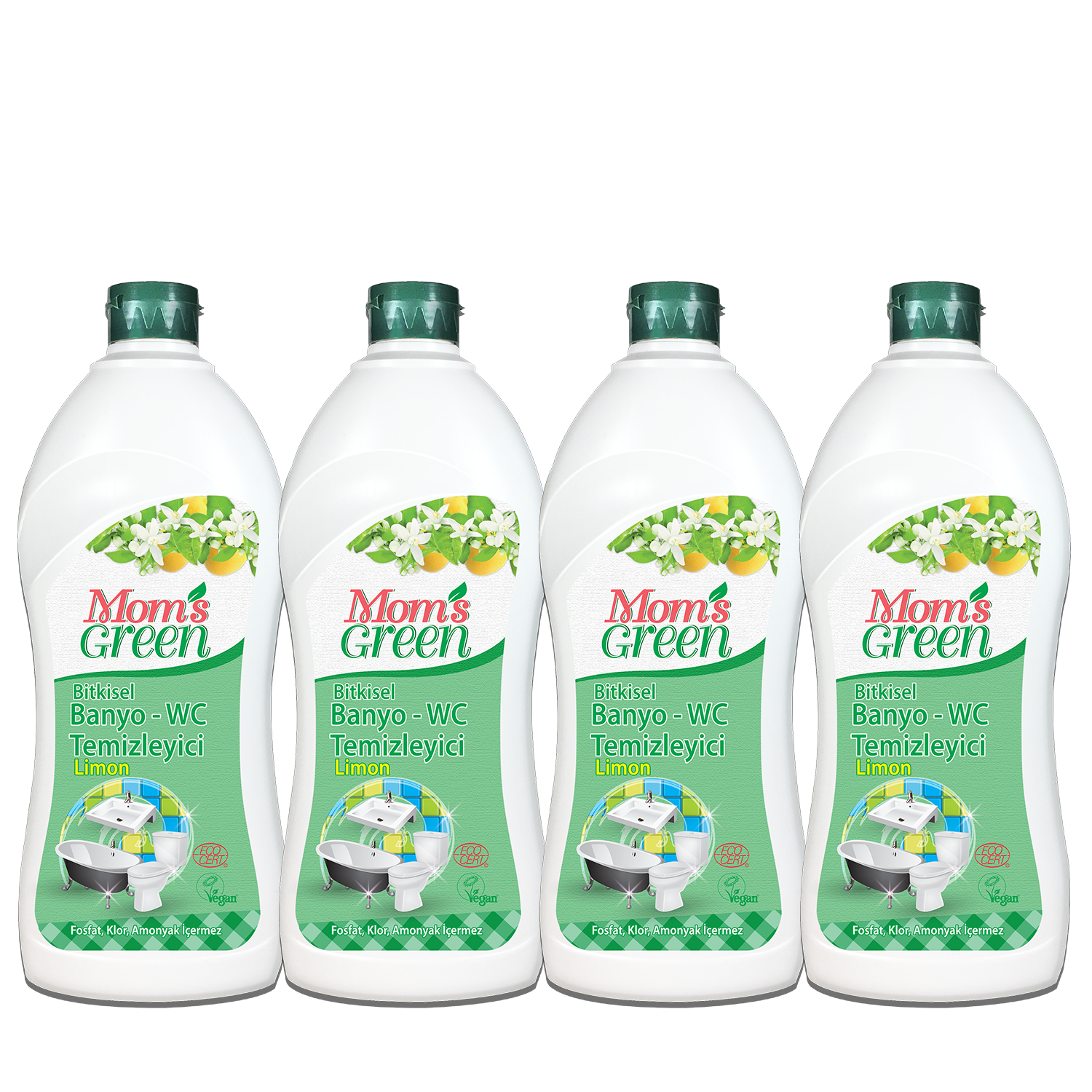4'lü Set Bitkisel Banyo Temizleyici - LİMON ECO