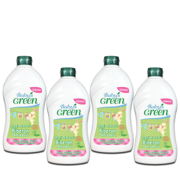 4'lü Set Organik Aloeveralı Bebek Biberon Temizleyici-  ECO