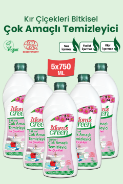 5'li Set  Çok Amaçlı Temizleyici  Kır Çiçekleri (750 ml x 5 Adet)