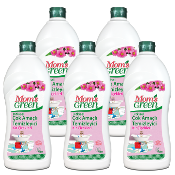 5'li Set Bitkisel Çok Amaçlı Temizleyici - KIR ÇİÇEKLERİ ECO ( 750 ml x 5 Adet)