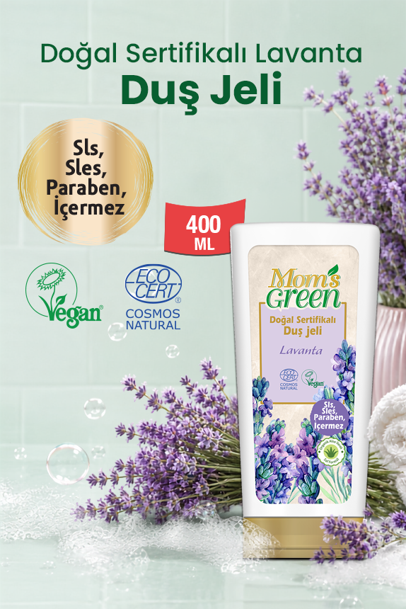 Doğal Sertifikalı Lavantalı Sıvı Sabun 1,5 Litre ve Duş Jeli 400 ml