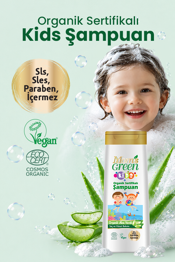 2'li Set Organik Aloeveralı Çocuk Çamaşır Temizleyici 1,5 Litre ve Çocuk Şampuanı 400 ml