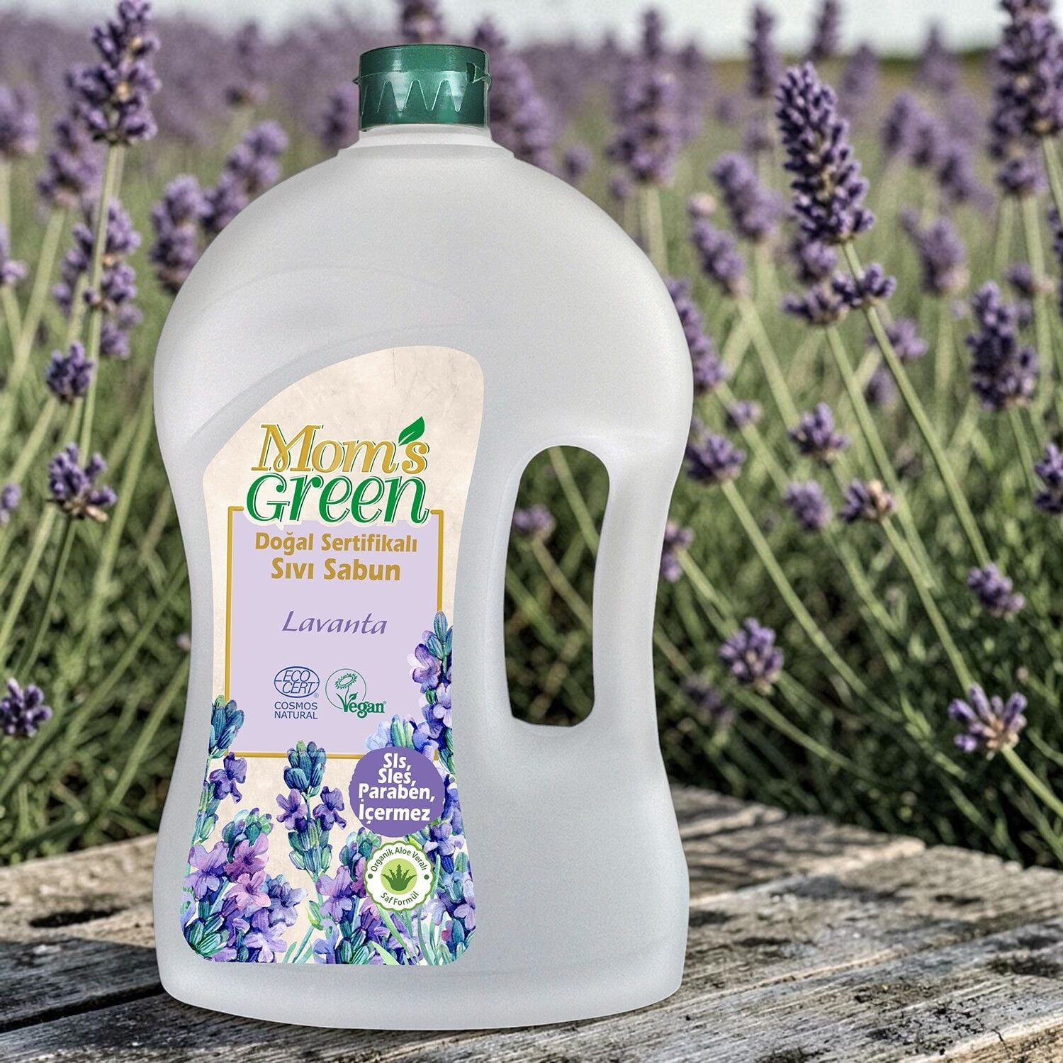 2'li Set Doğal Sertifikalı Sıvı Sabun - Lavanta (1500 ml x 2 Adet) EcoCosmos