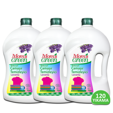3'lü Set Bitkisel Çamaşır Temizleyici Renkliler İçin (1,5 Litre x 3 Adet) 120 Yıkama