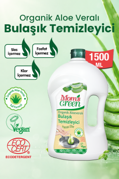 3'lü Set Organik Aloeveralı  Bulaşık Deterjanı Hassas Ciltler ( 1,5 Litre x 3 Adet )