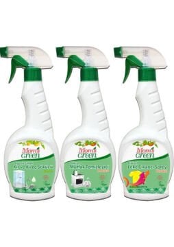 3'lü Set Bitkisel Mutfak Temizleyici Portakal -Organik Sirkeli Kir ve Kireç Sökücü Limon -Bitkisel Leke Çıkarıcı Portakal (750 ml x 3 Adet) ECO