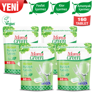 4'lü Set Oksijenli Bulaşık Makinesi Tableti 160 Tablet